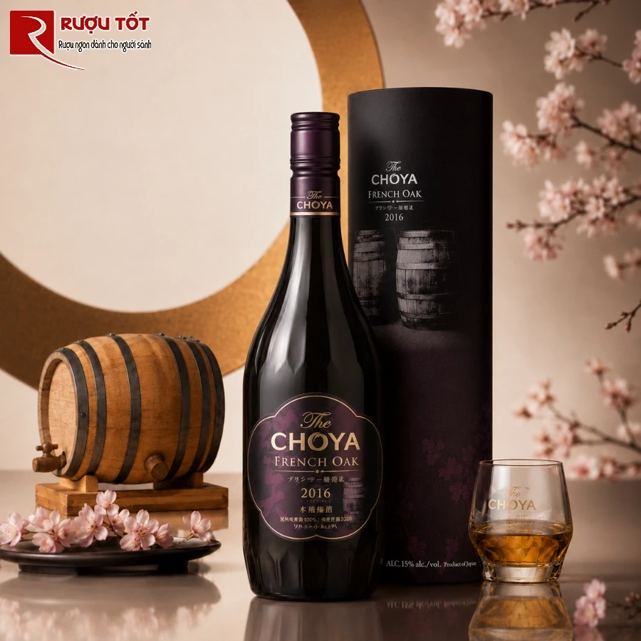 ruou mo choya french oak cao cap