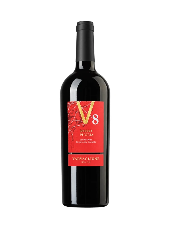 Rượu V8 Rosso Puglia IGP 750ml 14,5% Ý