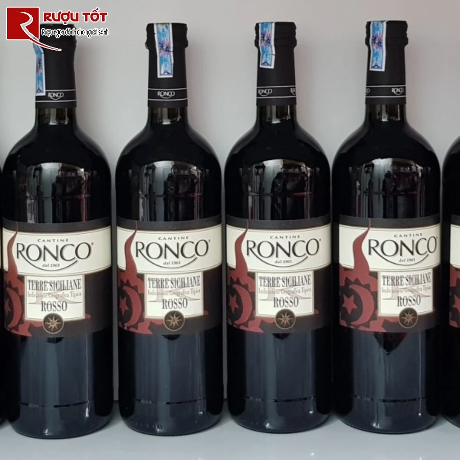 rượu vang đỏ Cantine Ronco Vino Rosso D'italia-1