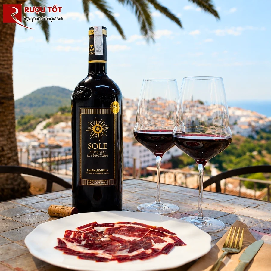 ruou vang sole primitivo 2