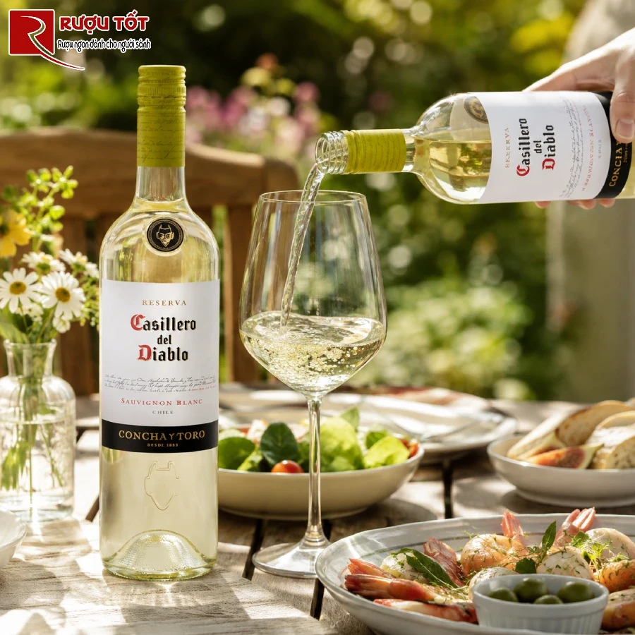 thuong thuc Casillero Del Diablo Sauvignon Blanc