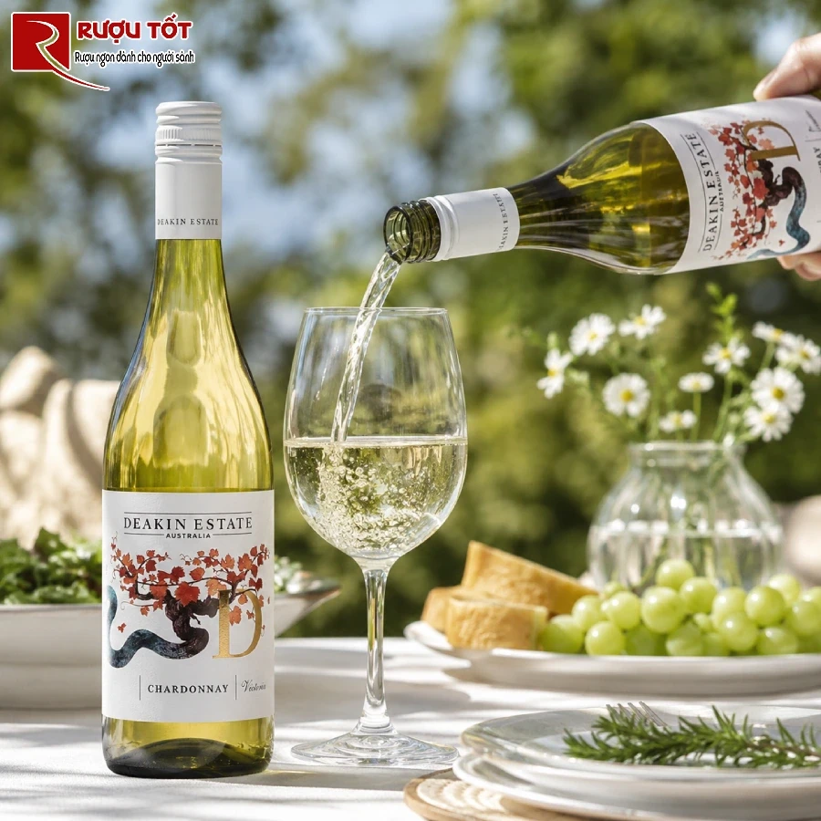 Thuong thuc Deakin Estate Chardonnay dung cach