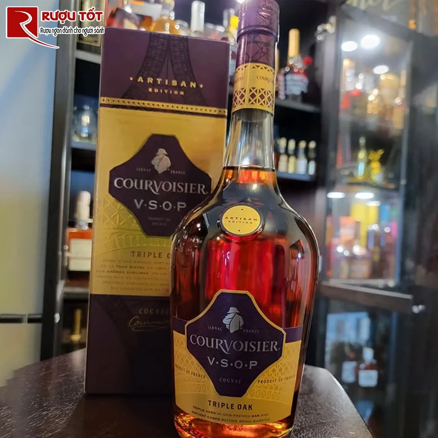 ruou cognac courvoisier vsop triple oak chinh hang