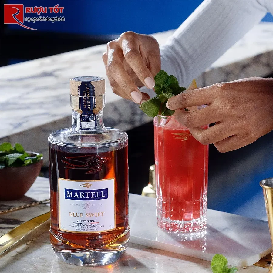 ruou martell blue swift cognac 750ml