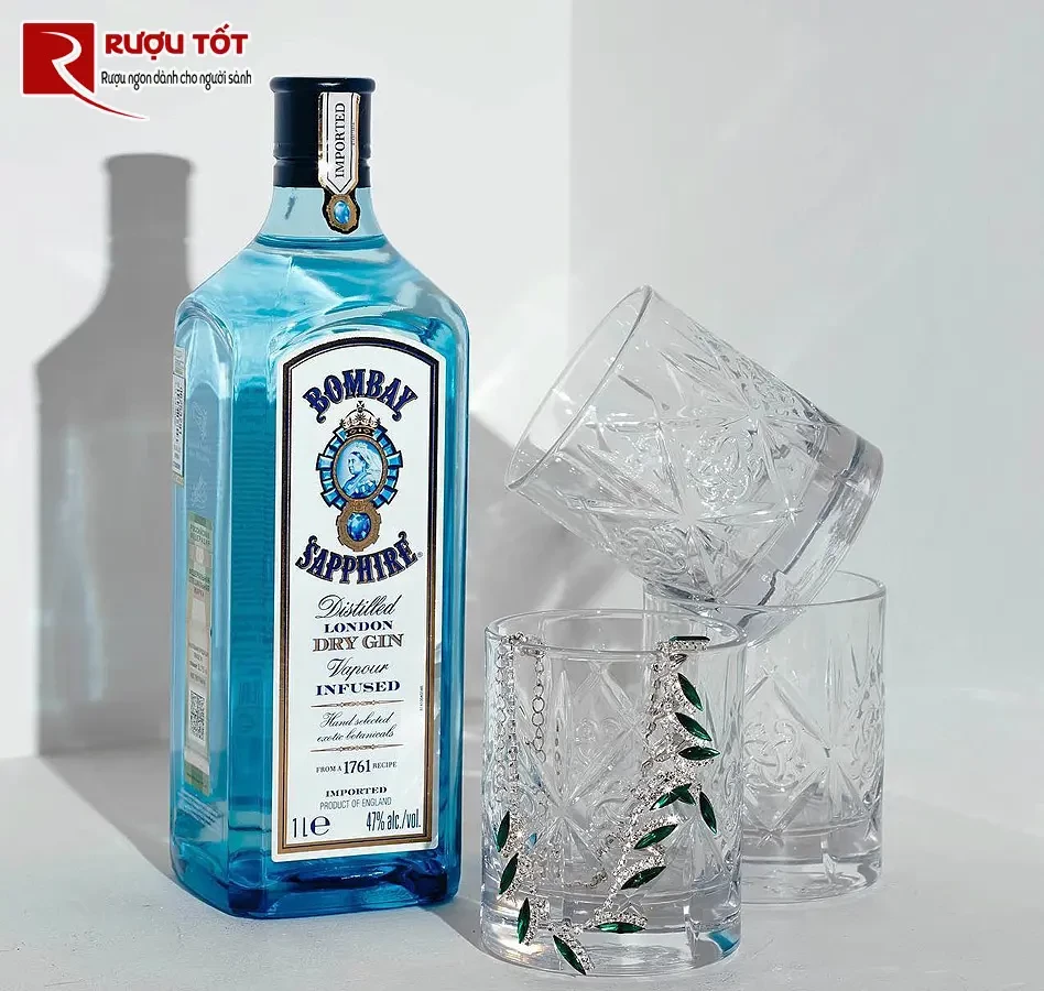 bombay sapphire london dry gin 1l