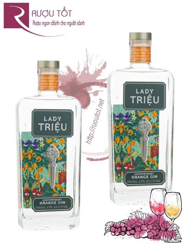 Lady Triệu Contemporary Orange Vietnam Gin