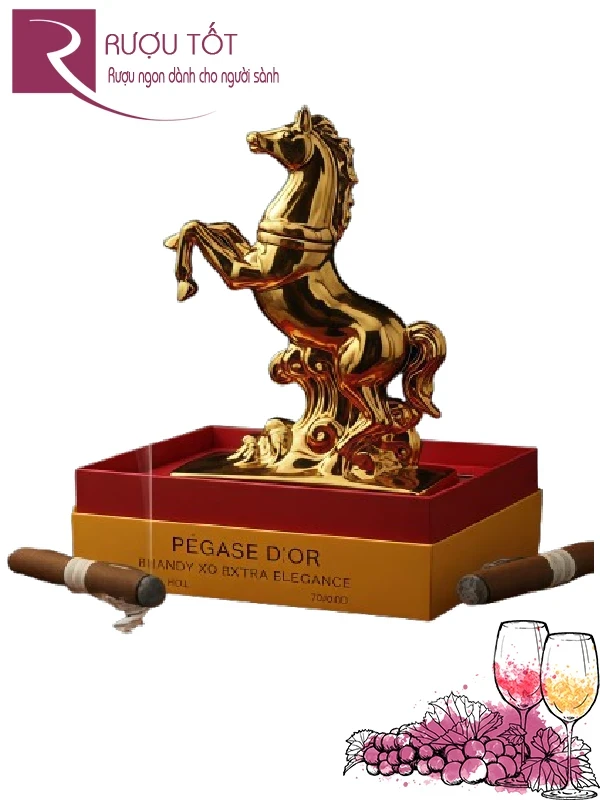 Rượu Ngựa Vàng Pégase D'or Brandy XO