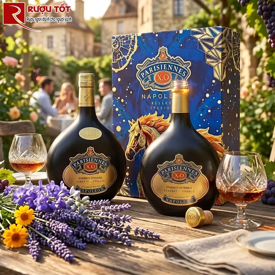 Rượu Brandy Parisiennes XO Decanter