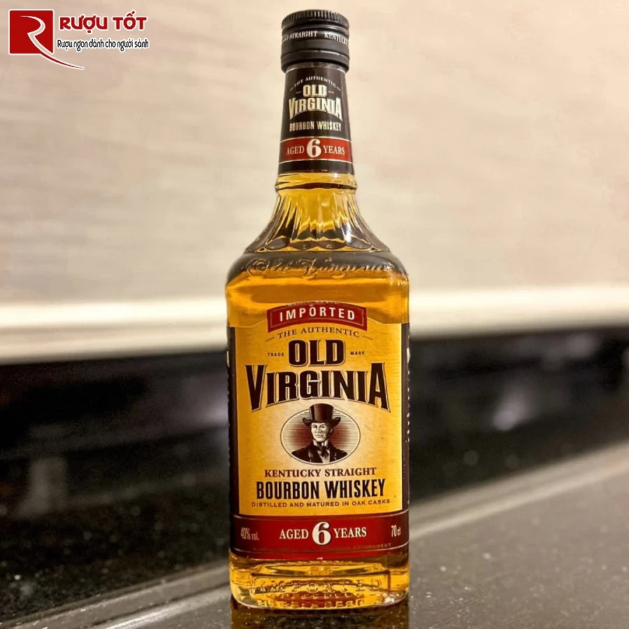 ruou old virginia 6 years bourbon whisky 40% 750ml