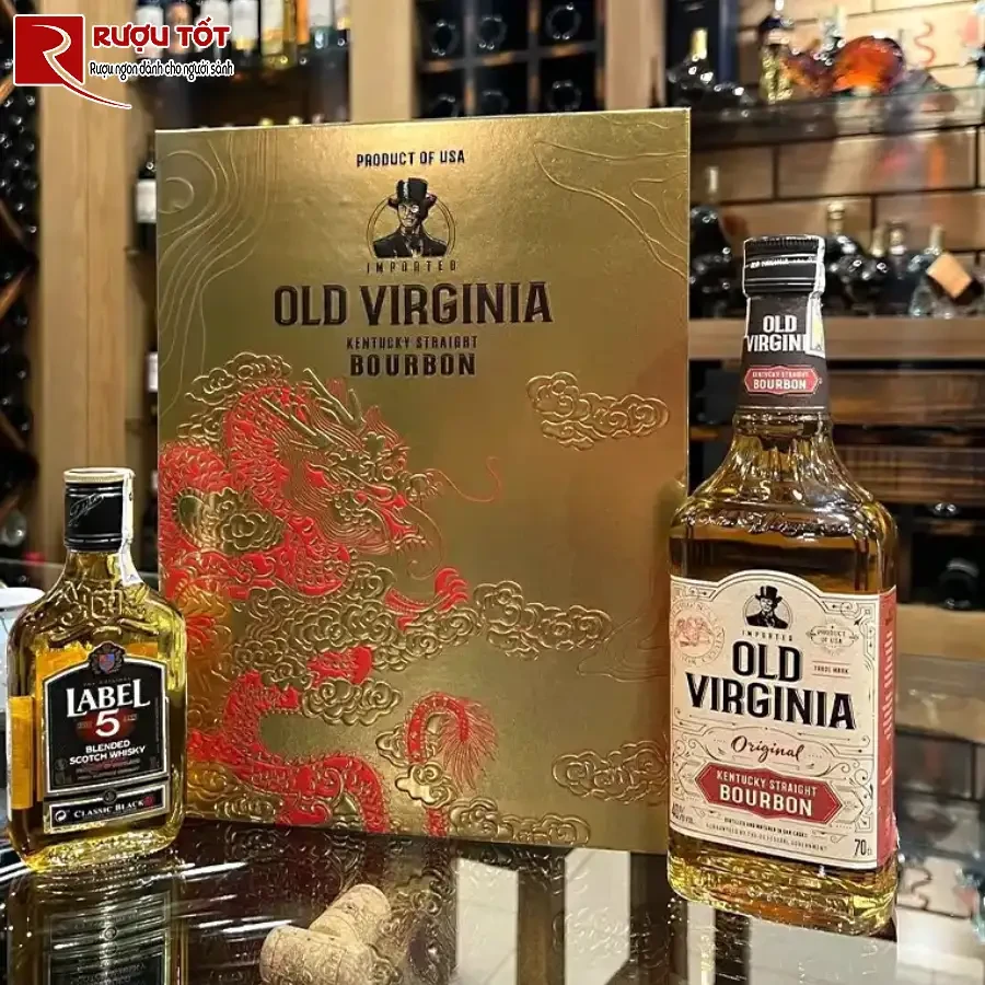 ruou old virginia bourbon 750ml 40% my