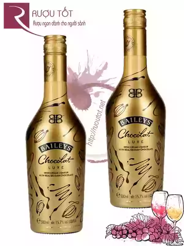 Rượu Baileys Chocolat Luxe nhãn vàng