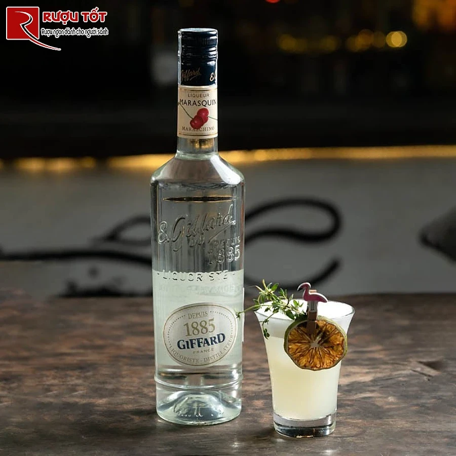 ruou giffard 1885 maraschino liqueur 700ml 25%