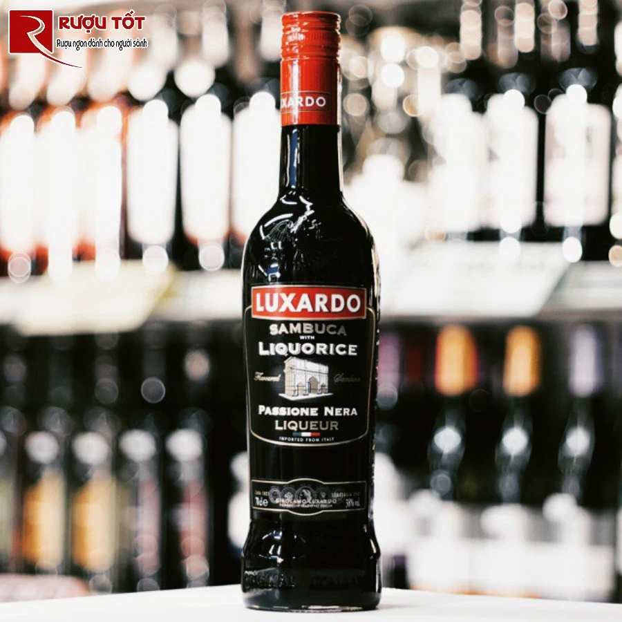 ruou luxardo sambuca passione nera 38% 750ml cao cap