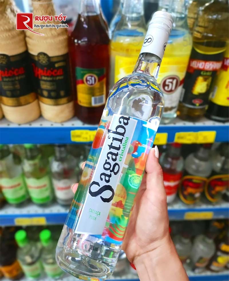Rượu mùi Sagatiba Cachaca Cristalina