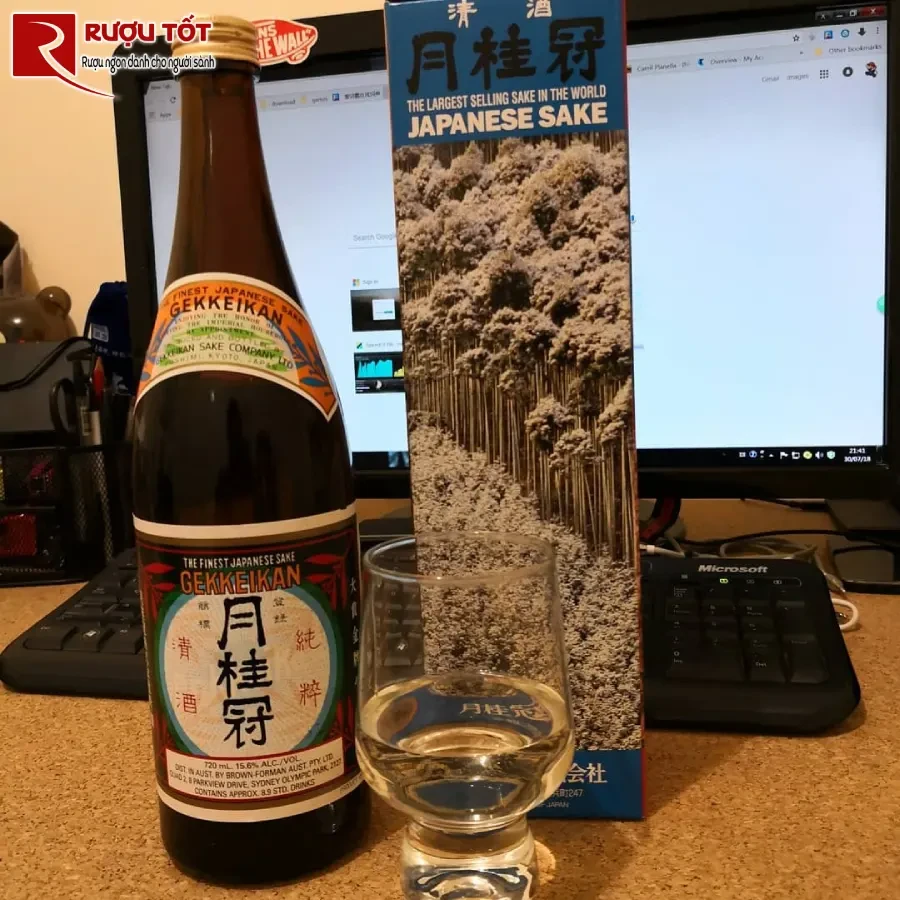 ruou sake gekkeikan 1800ml chinh hang