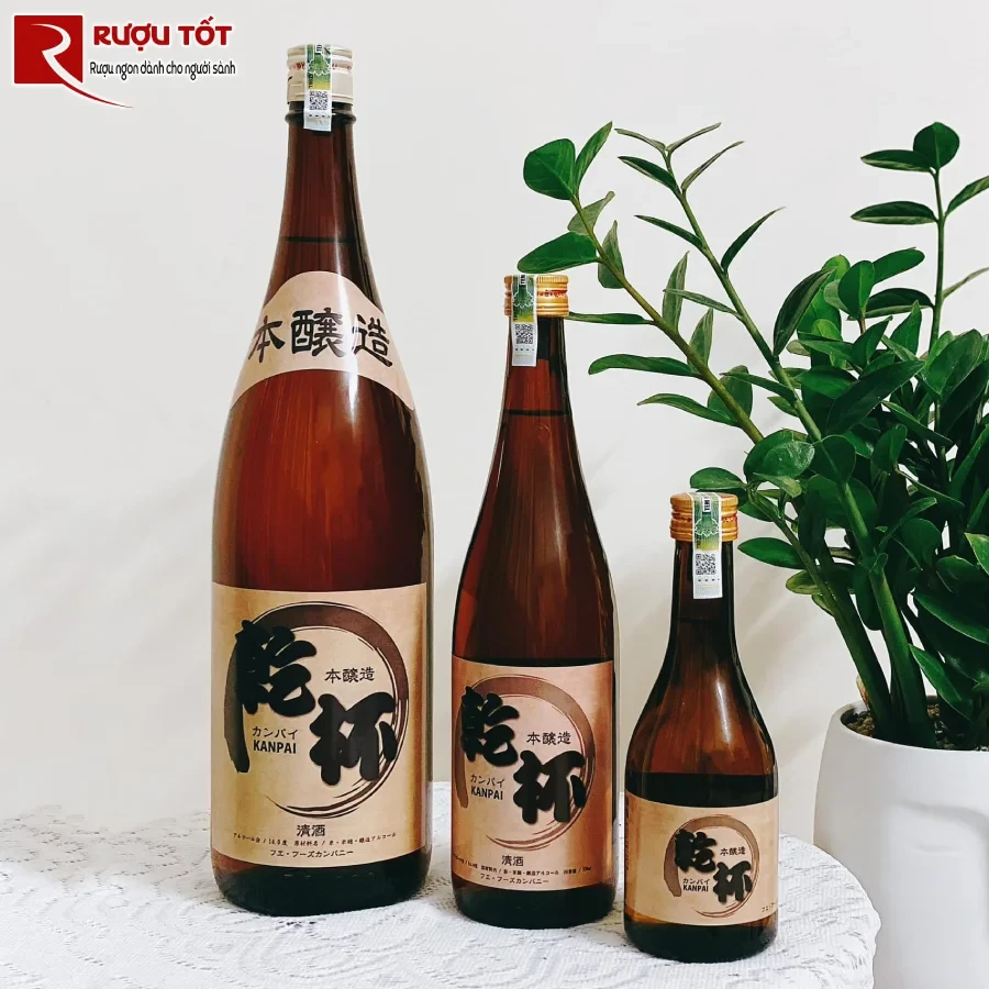 ruou sake kanpai ngon gia tot