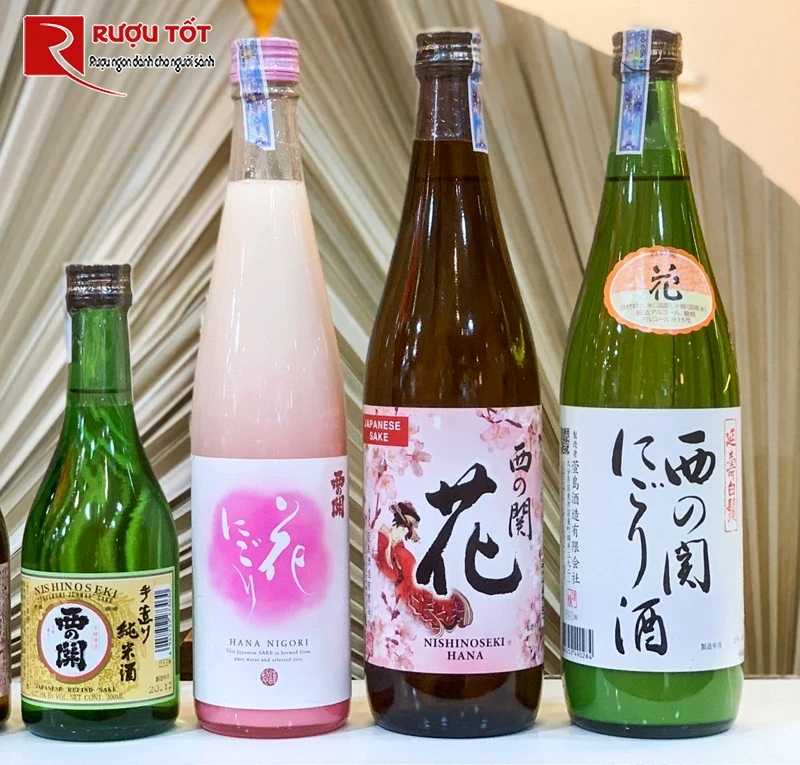 Rượu Sake Nhật Nishinoseki Hana Nigori