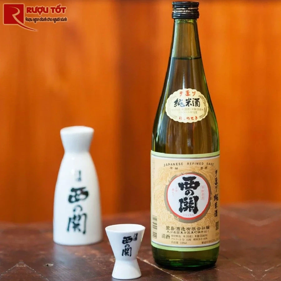 ruou sake nishinoseki junmaishu 720ml 15%