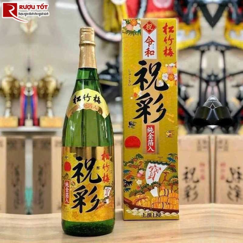 Rượu Sake Vẩy Vàng Takara Shozu 1800ml