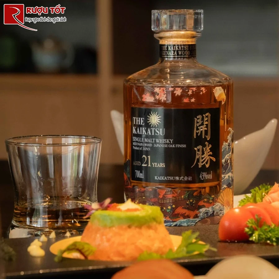 ruou the kaikatsu 21 years 43% 700ml nhat ban