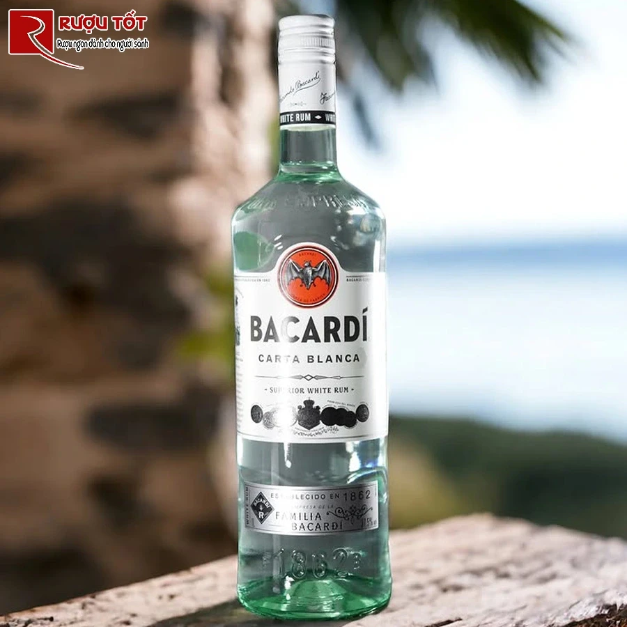 ruou bacardi trang 750ml 40% gia tot nhap khau