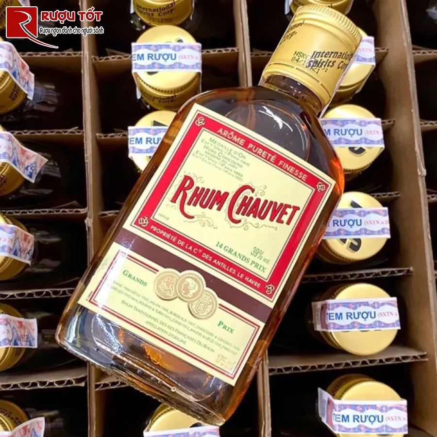 ruou rum chauvet 39% 175ml gia tot