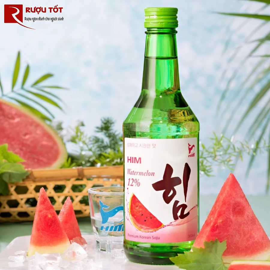 ruou soju dua hau him watermelon 360ml