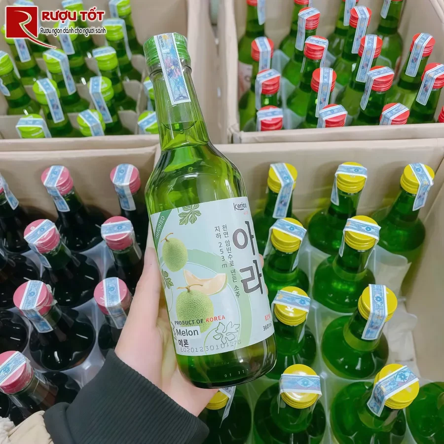 Ruou soju dua luoi hap dan