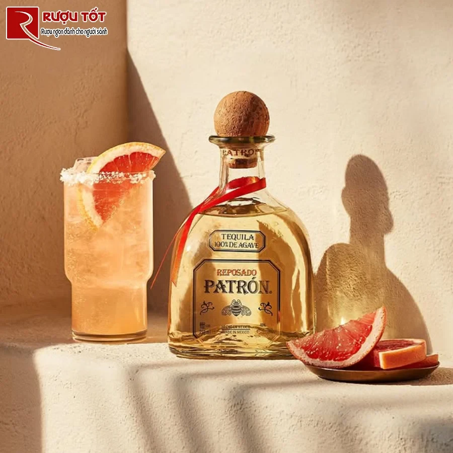 ruou patron reposado 750ml 40% mexico chinh hang