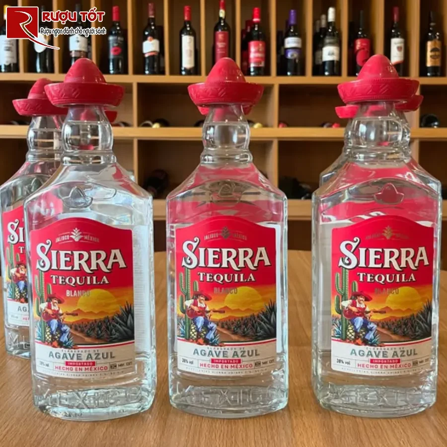 ruou sierra tequila silver 700ml 38%