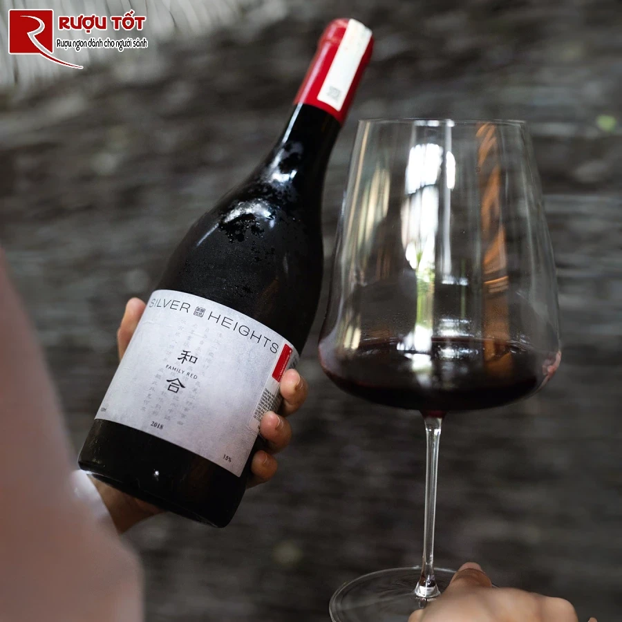 ruou silver heights family red 15% 750ml chat luong cao
