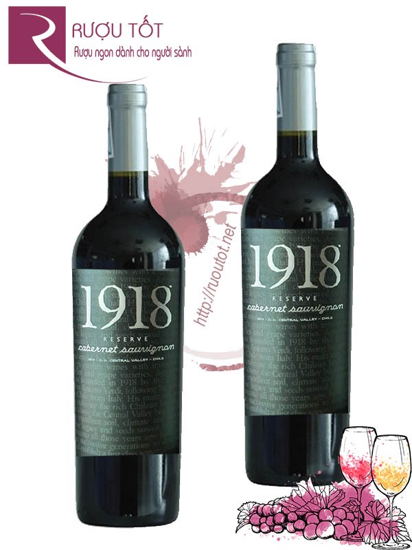 Rượu vang đỏ 1918 Reserve Cabernet Sauvignon 13 độ Thơm Ngon