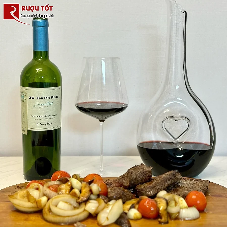 ruou 20 barrels limited edition cabernet sauvignon 14% 750ml