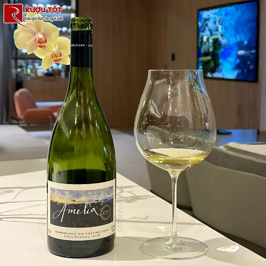 ruou amelia quebrada seca do valle del limari chardonnay