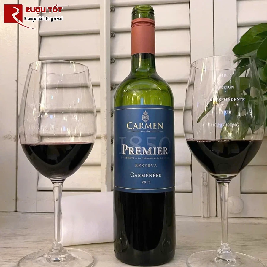 ruou carmen reserva premier 1850 750m chile chat luong cao