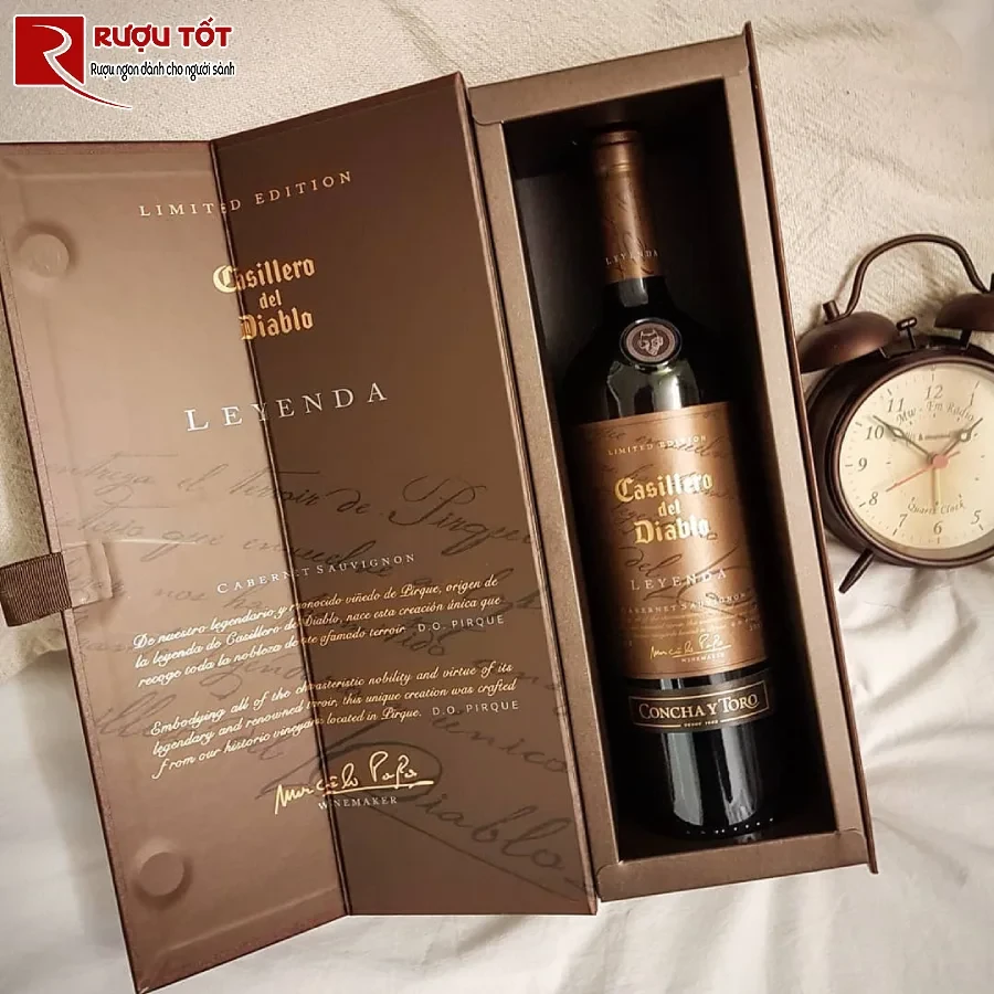 ruou casillero del diablo leyenda cabernet sauvignon 14,5% 750ml