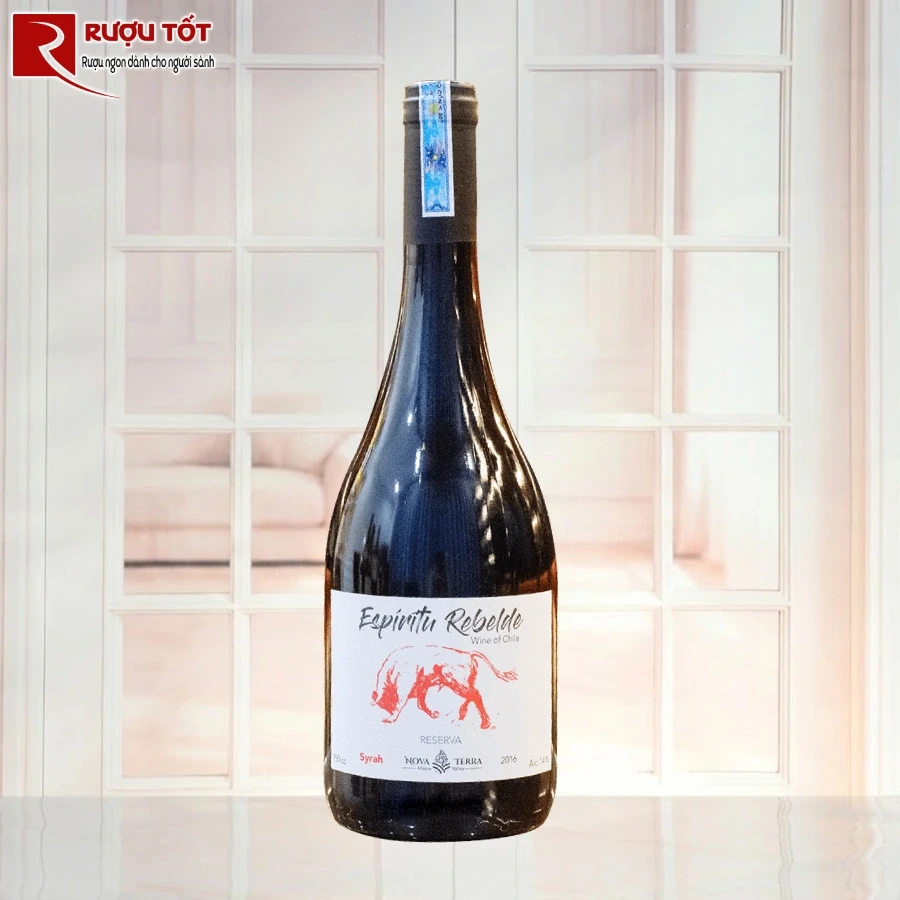 ruou espiritu rebelde syrah reserva