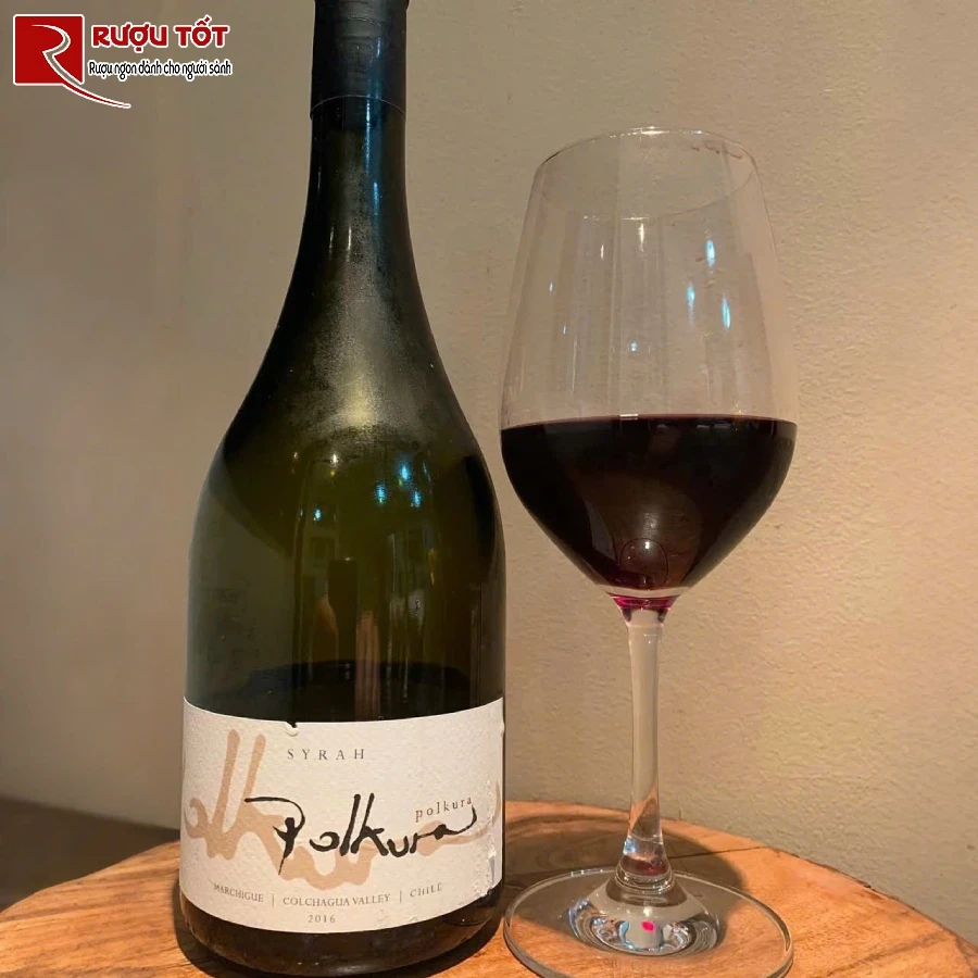 ruou polkura shiraz 14,5% 750ml nhap khau chile chat luong