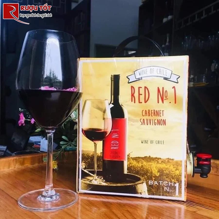 ruou red no1 Cabernet Sauvignon 3l 13,5% de uong