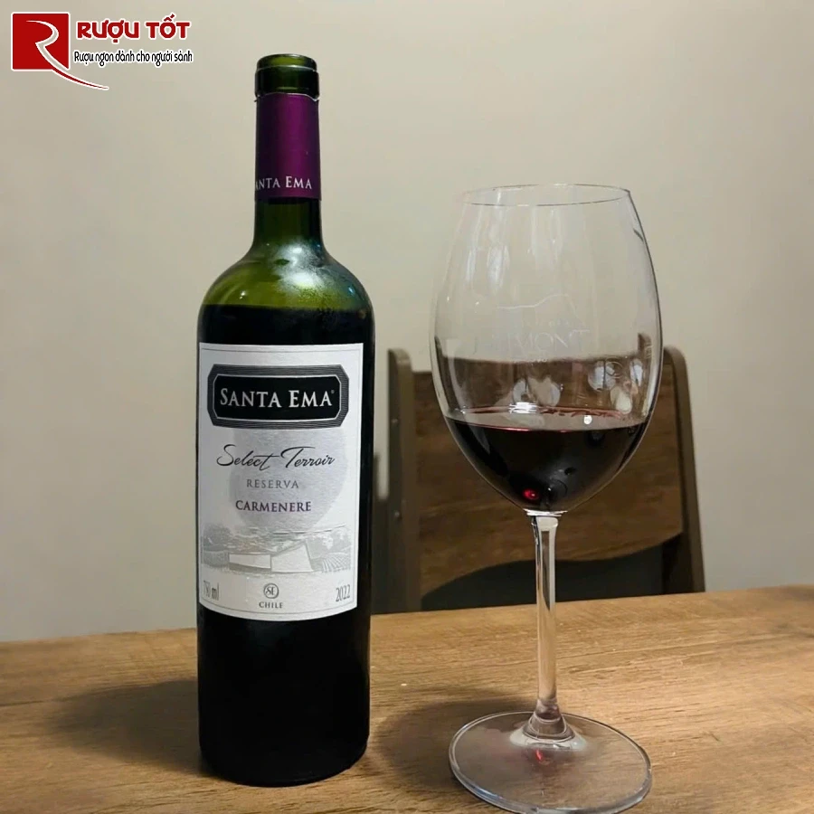 ruou santa ema carmenere terroir reserva dang cap