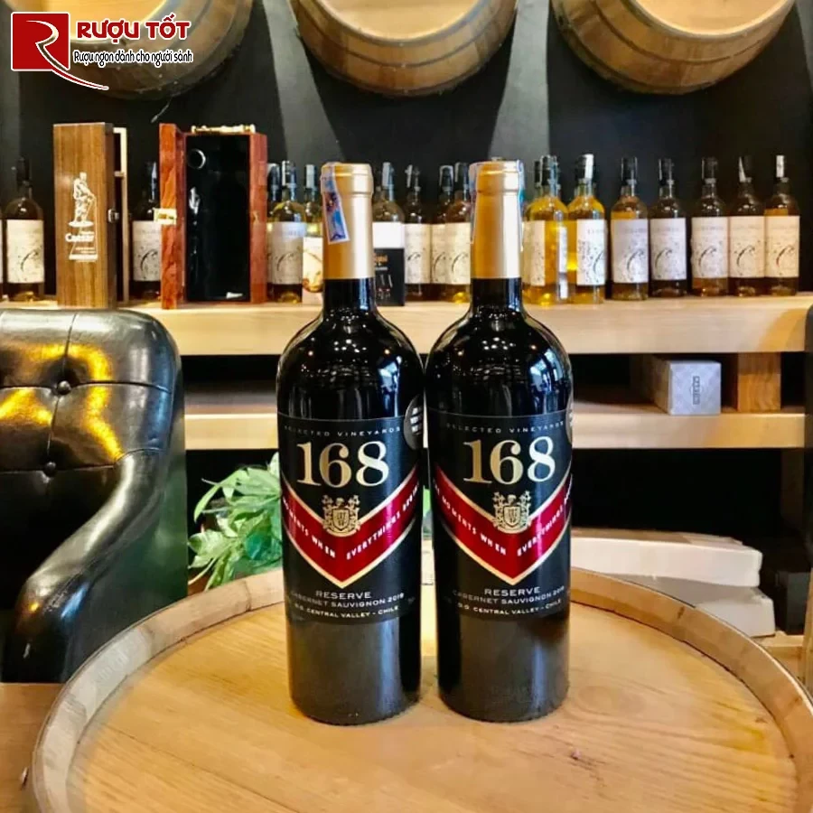 ruou vang 168 chile nhap khau chinh hang