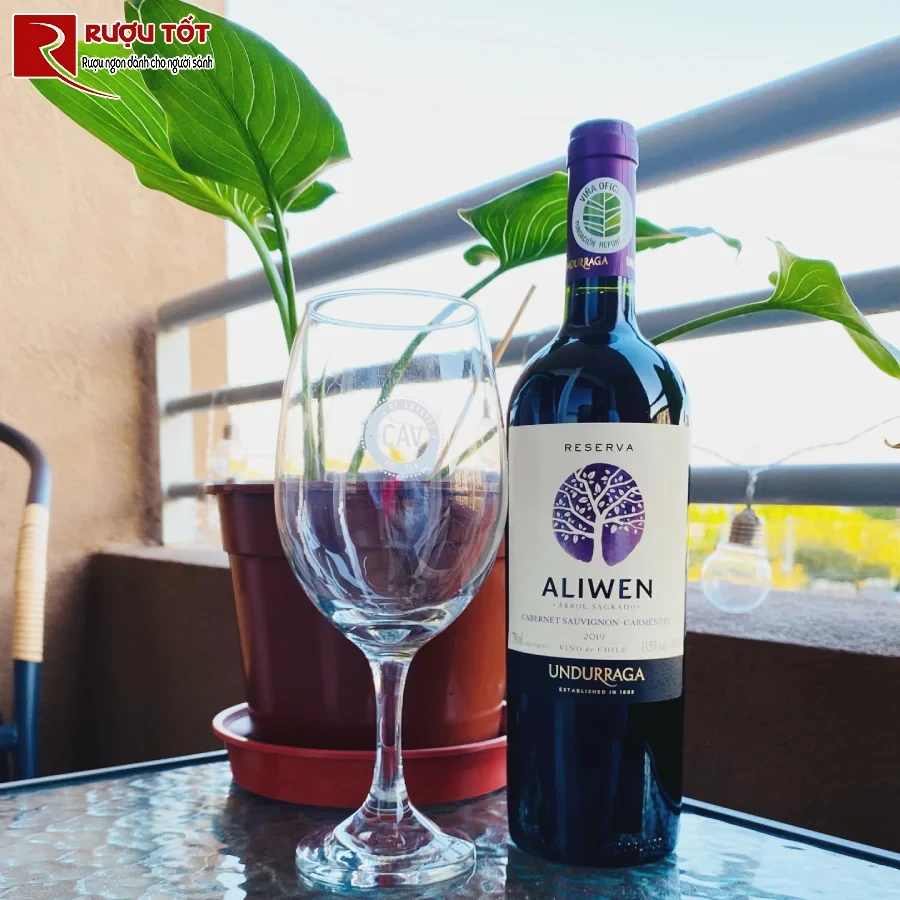 ruou vang aliwen cabernet sauvignon carmenere 750ml 13,5%