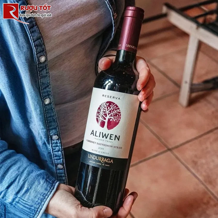 ruou vang aliwen cabernet sauvignon syrah reserva undurraga