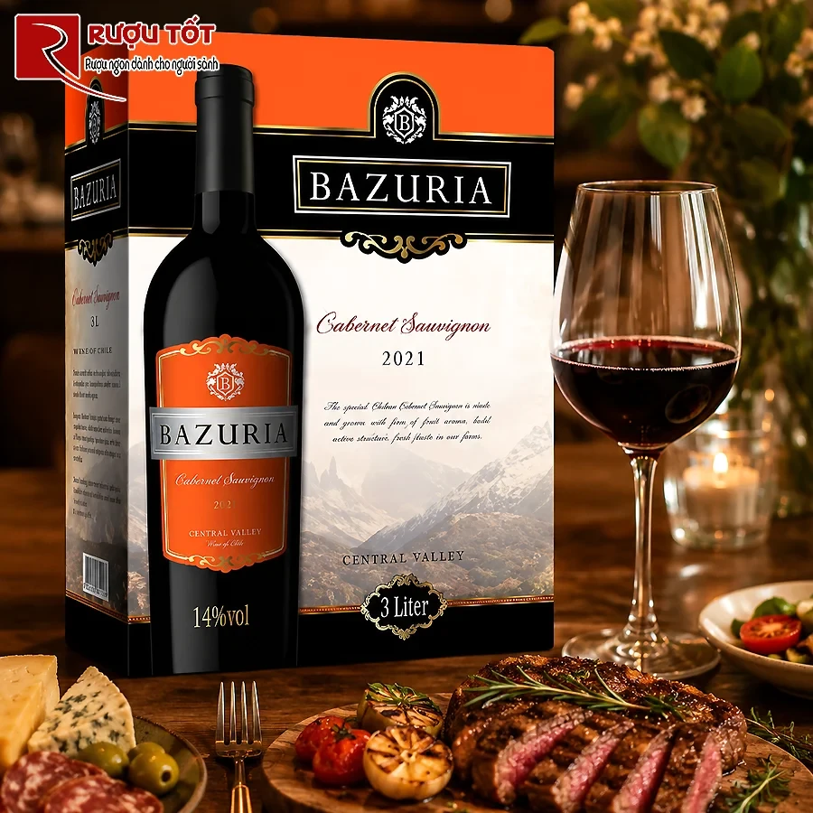 Rượu vang Bazuria Cabernet Sauvignon 3L