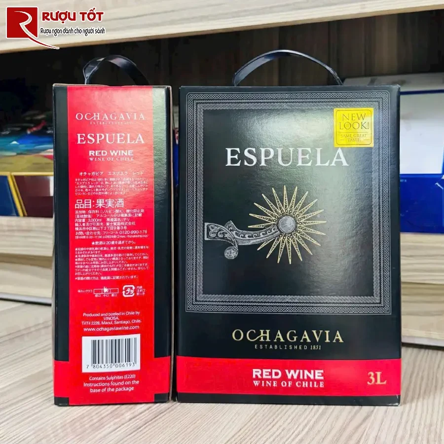 ruou vang bich bib espuela 3l chat luong cao chile