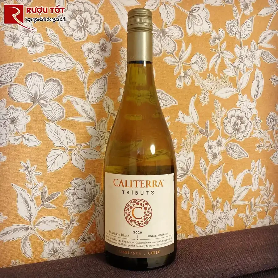 ruou vang caliterra tributo 750ml nhap khau chile gia tot