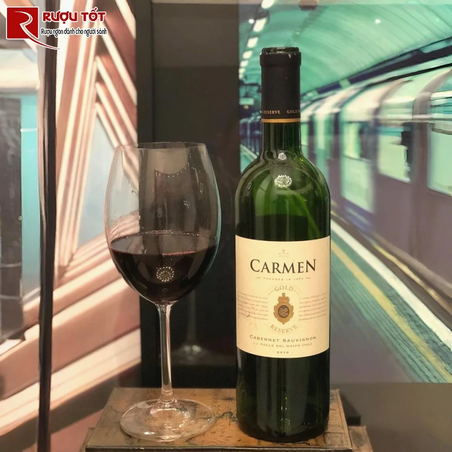 ruou vang carmen gold reserve cabernet sauvignon 14% 750ml