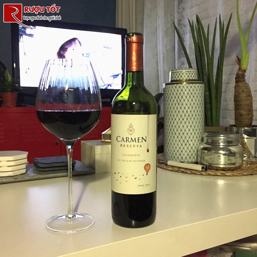ruou vang carmen reserva chile nhap khau chat luong cao