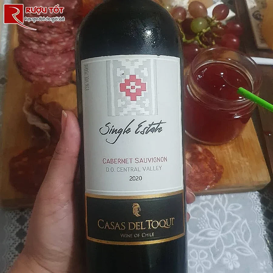 ruou vang casas del toqui single estate chinh hang