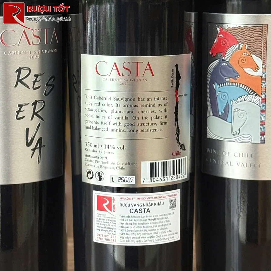 Rượu vang Casta Reserva Cabernet Sauvignon